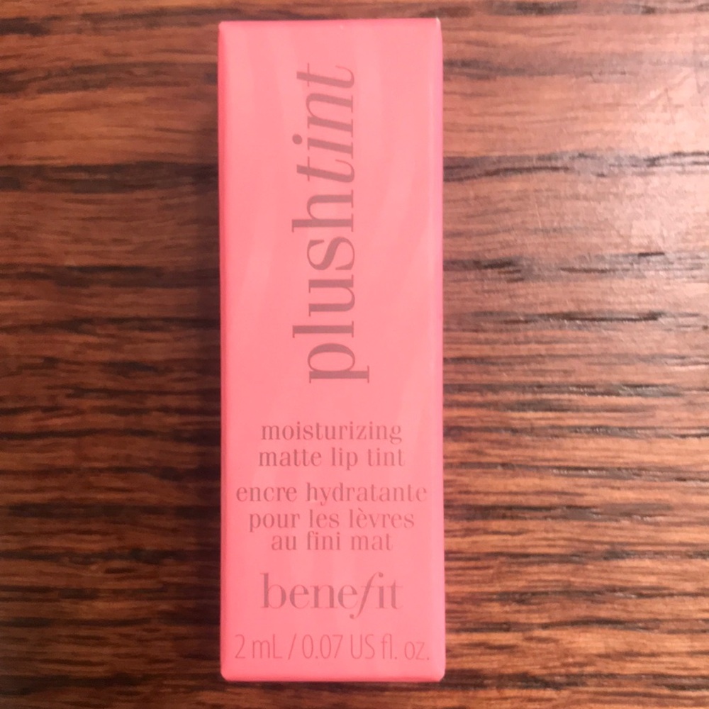 Benefit plushtint moisturizing matte lip tint in PURRR color, 2ml, New